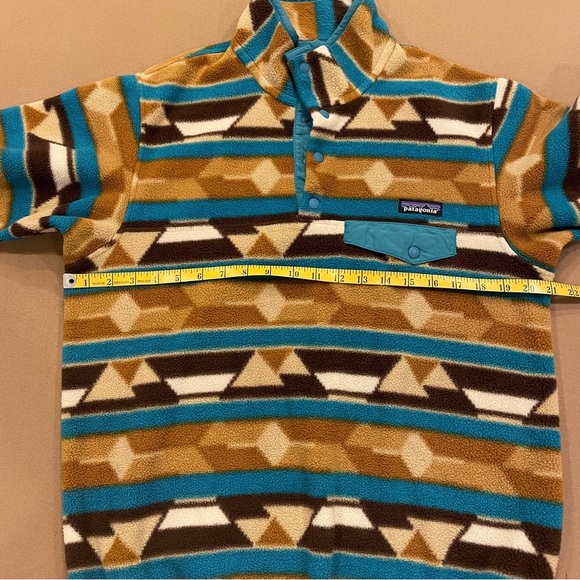 Patagonia Women’s Synchilla Snap-T Pullover Guatemalan Tango Bear Brown Medium - Picture 6 of 9